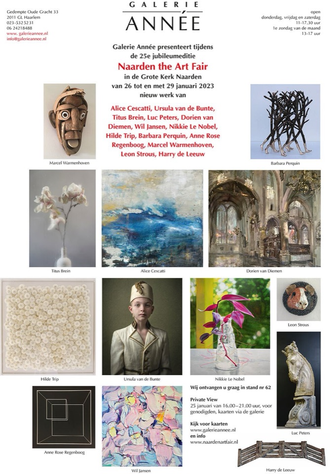 Poster Naarden The Art Fair 2023, stand Galerie Année