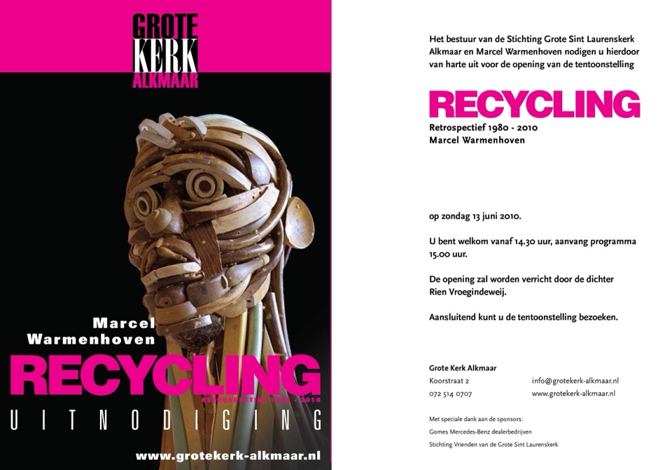 Opening van de expositie RECYCLING in de Grote Kerk van Alkmaar, 2010